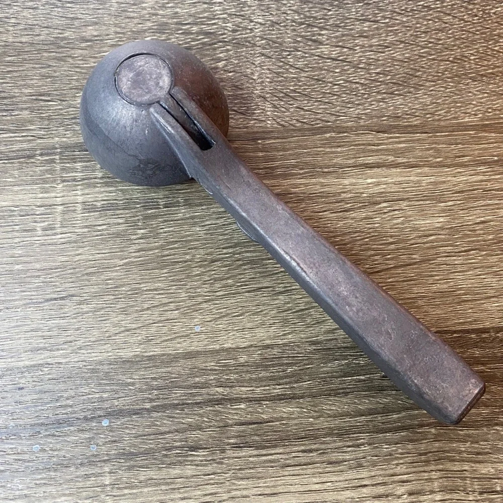 Antique‎ Ice Cream Scoop Primitive Industrial Thumb Press Release